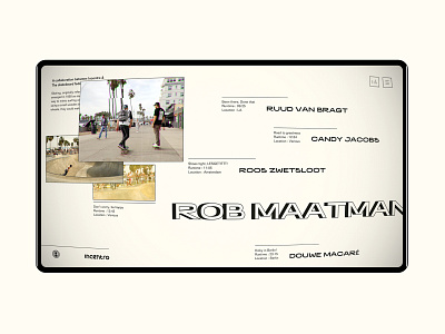 Skate Federation documentaries documentary grunge incentro minimal portal skate skateboard skating ui ux vas vintage webdesign