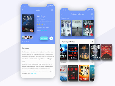 Read books iOS app📚 app books design flat ios typography ui ux