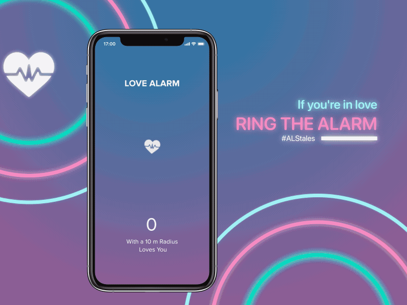 If You Are In Love Ring The Alarm after effects appdesign image recognition love alarm netflix sketch ui uitrends uiux