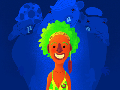 Marielle brazil colors design illustration personality tribute