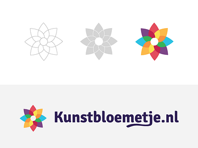Kunstbloemetje Logo flower logo