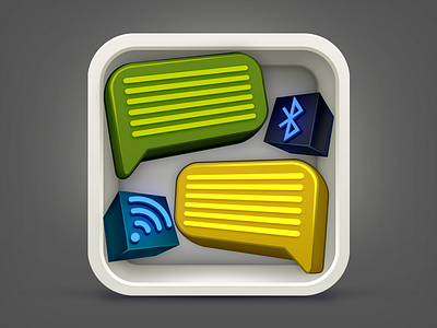 chat app icon balloons bluetooth chat icon wi fi