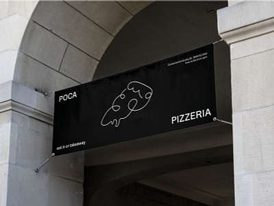Poca Pizzeria art art direction banner banner design barcelona branding colour design graphic graphic design market pizza typography
