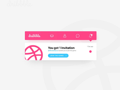 Hello Dribbble! community dribbbleinvite gradient invitation invite invite design notification ui uidesign ux