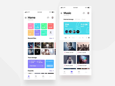 File manager Clean UI Exploration clean design design app exploration ios uidesign ux design