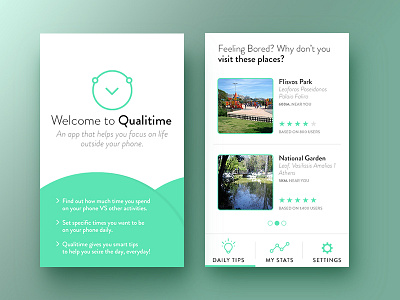 Qualitime Mobile App Proposal app iconography logo mobile mvp ui ux