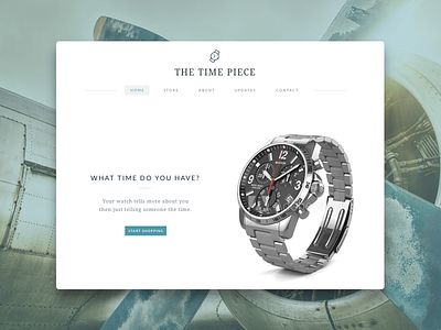Time Piece branding clean design homepage landing page marketing template website weebly