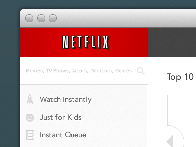 Netflix Reboot (through my eyes) app hipcons netflix red ui