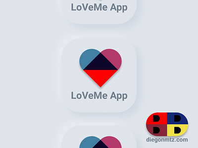 App Icon for LoVeMe figma icon icon design icon design logo design