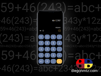 Calculator UI for iPhone X