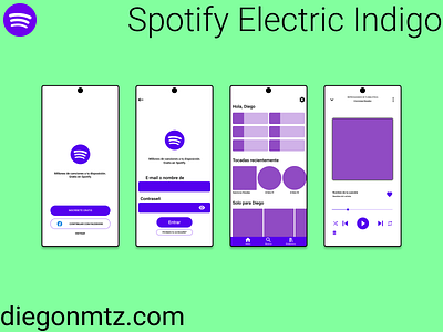 Spotify Electric Indigo Dribbble