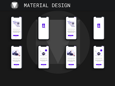 Material Design App intro branding daily challange daily ui figma material design material ui materialdesign