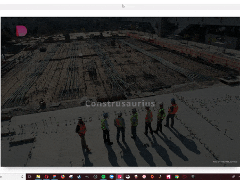 Startup Construsaurius Construction Company animation daily ui design invision invision studio website website animation