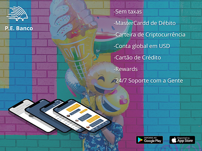 First ad for a new bank in Brazil. adobe bank design figma finance finance app illustration invision logo ui ux