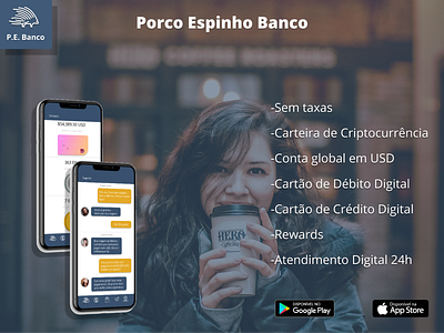 Porco Espinho Banco Ad 002 ad banco bank daily challange daily ui daily ui challenge design digital bank figma fintech