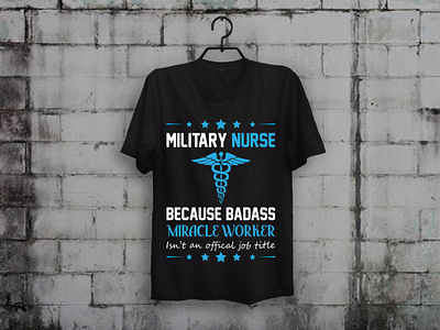 Military Nurse T shirt Design custom t shirt design illustration merch by amazon shirts t shirt design t shirt designer teesdesign teespring typography