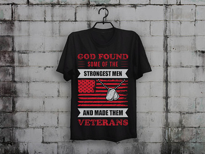God Found Veterans T shirt Design apparel custom t shirt design illustration merch merch by amazon shirts t shirt designer teesdesign teespring typography
