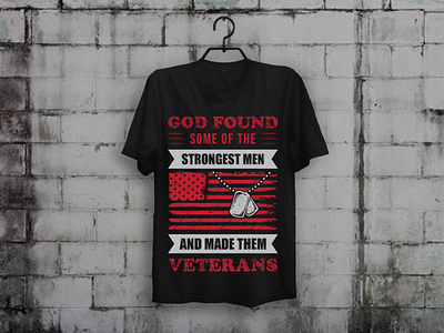 God Found Veterans T shirt Design