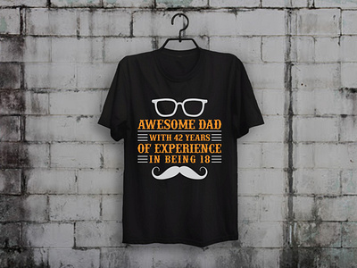 Awesome Dad T shirt apparel custom t shirt design father fathersday illustration merch by amazon shirts t shirt designer teespring typography