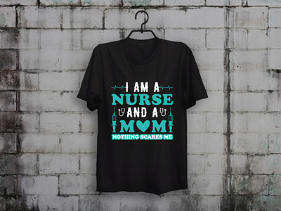 Nurse Mom T-shirt Design custom t shirt design illustration merch by amazon shirts nurse nurses t shirt design t shirt designer teesdesign teespring typography