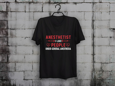 Anesthetist T-shirt Design custom t shirt design illustration merch by amazon shirts nurse t shirt design t shirt designer teesdesign teespring typography