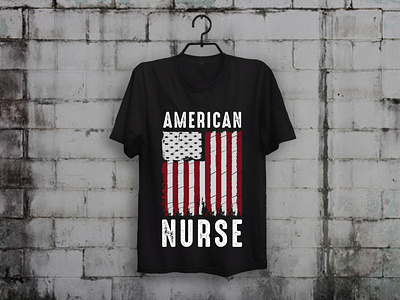 American Nurse T-shirt Design