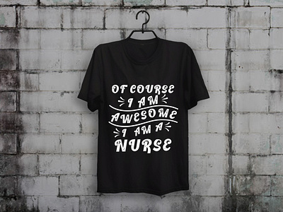 Awesome Nurse T-shirt Design