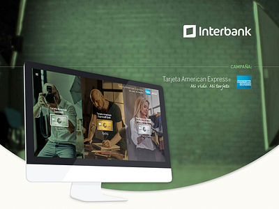 American Express interbank landing web design