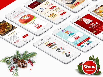 Navidad Wong 2017 landing web design wong