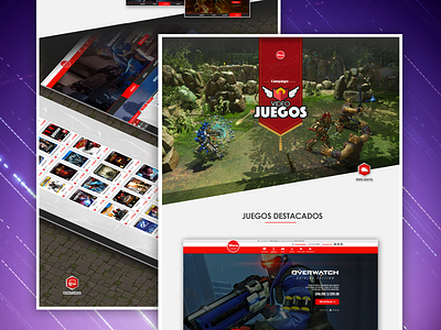 Landing Videojuegos landing web design wong