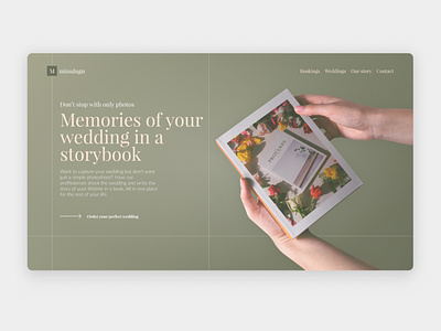 Wedding Storybook Hero design hero webdesign