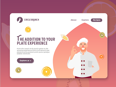 Daily UI Challenge Day #3 - Landing Page (Before Fold) dailyui desktop flat illustration landing page