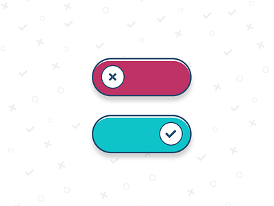 Daily UI Challenge Day #15 - On / off Buttons app dailyui gradient icon mobile ui ux