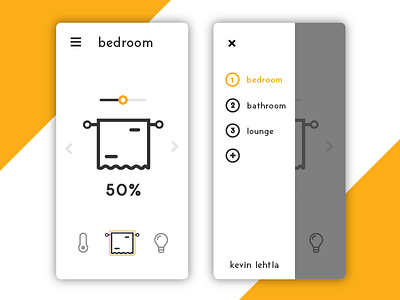 Daily UI Challenge Day #21 - Home Monitoring app dailyui gradient icon mobile ui ux