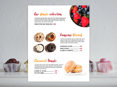 Daily UI Challenge Day #43 - Food / Drinks Menu