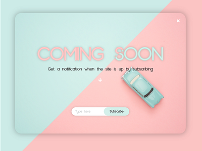 Daily UI Challenge Day #48 - Coming Soon