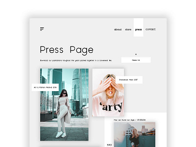 Daily UI Challenge Day #51 - Press Page