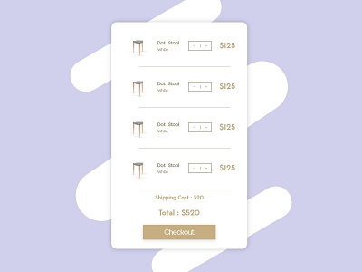 Daily UI Challenge Day #58 - Shopping Cart