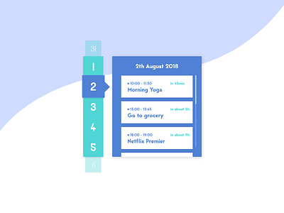 Daily UI Challenge Day #71 - Schedual