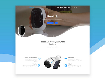 Reolink - Estonian Security Cameras Landing Design