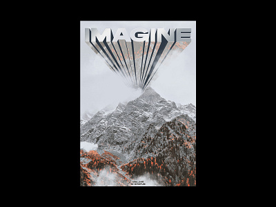 day_146 / imagine adobe photoshop artwork chrome design graphic design photoshop poster poster a day poster art poster design typography