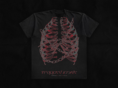 Trapped Inside / 003 design graphic design grunge photoshop t shirt t shirt design tee design texture typography