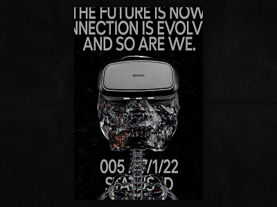 Meta / 005 design glass glass bones meta photoshop poster poster a day poster art poster design type typography virtual reality vr