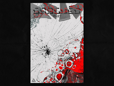 Cracked / 028 design graphic design grunge photoshop poster poster a day poster art poster design texture type typography