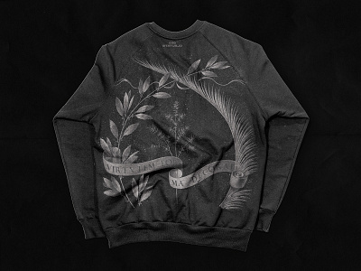 Virtutem Forma Decorat / 038 apparel daily art design photoshop sweater sweater design texture typography