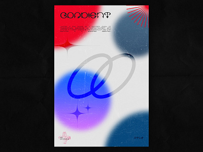 Gradient / 040 design gradient graphic design photoshop poster poster a day poster art poster design print typography