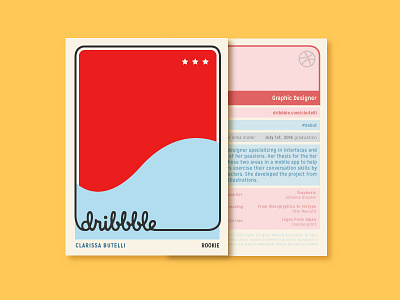 New player in the house :) card collectible debut dribbble first first post graphic design hello player print thanks vintage