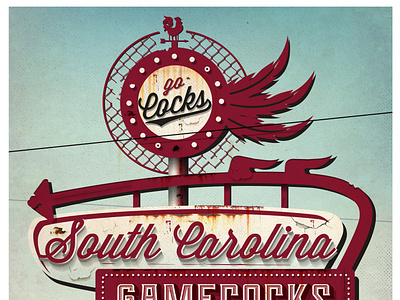 Gamecocks Vintage Poster