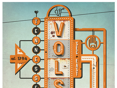 VOLS Vintage Poster