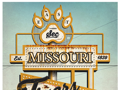 Mizzou Vintage Poster